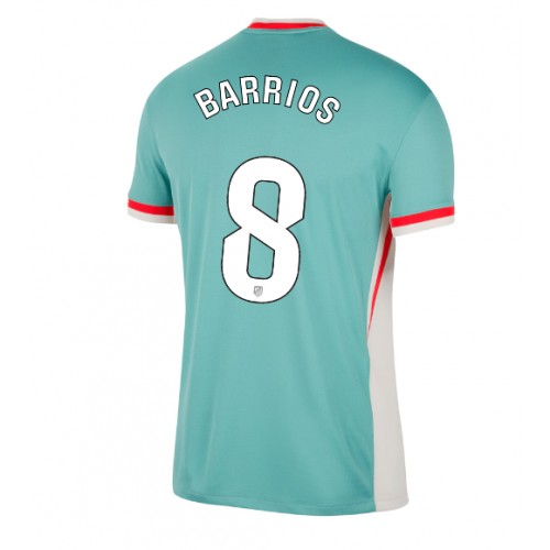 Fotballdrakt Herre Atletico Madrid Pablo Barrios #8 Bortedrakt 2024-25 Kortermet